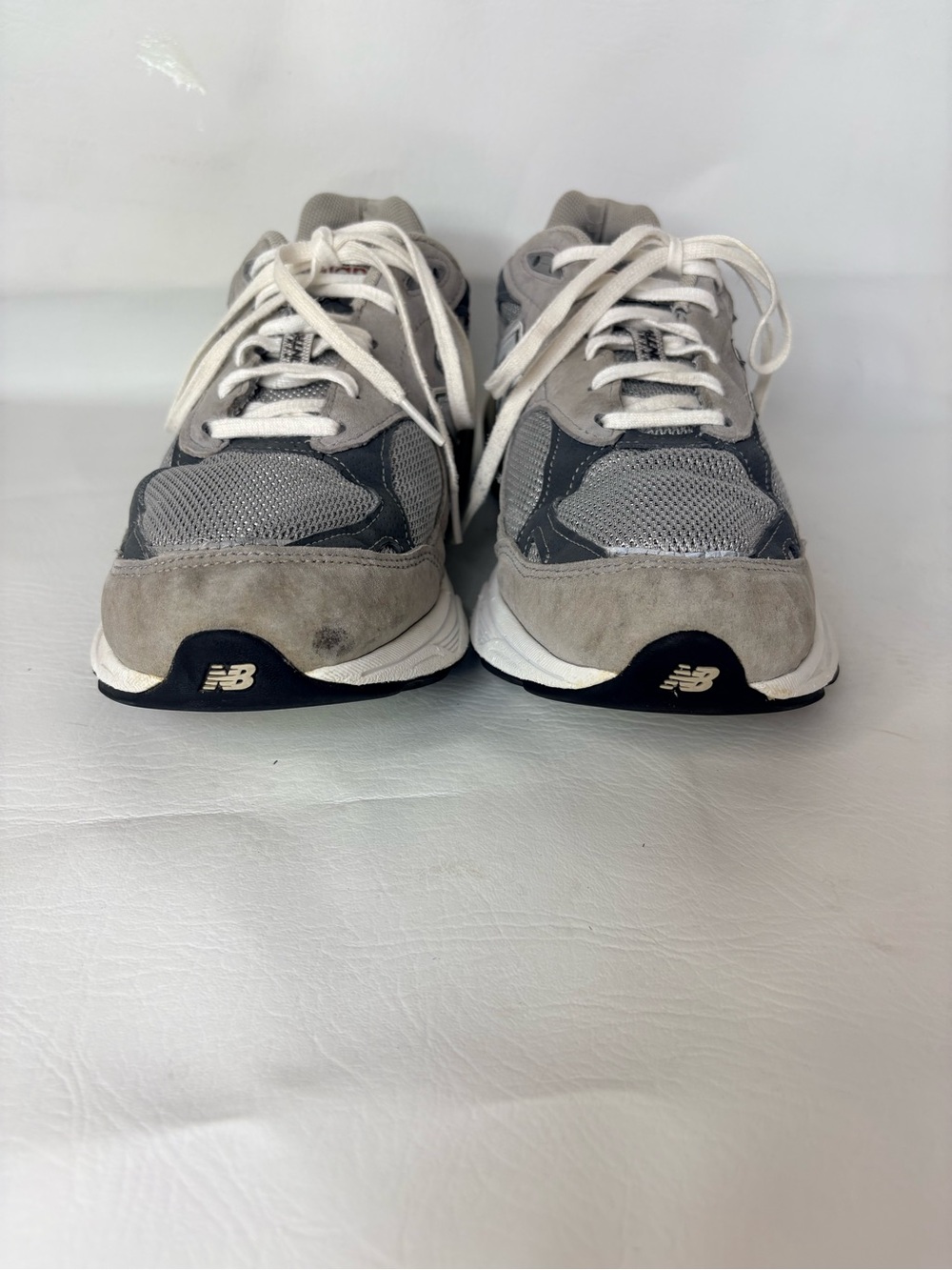New Balance 990v3 Gray Suede Mesh Sneakers Men’s Size 8.5 4E Extra Wide M990GL3 - Picture 6 of 9